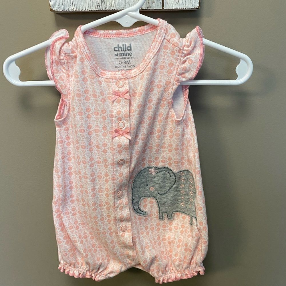 (5) Piece Bundle 0-3 Month Baby Girl Outfits
